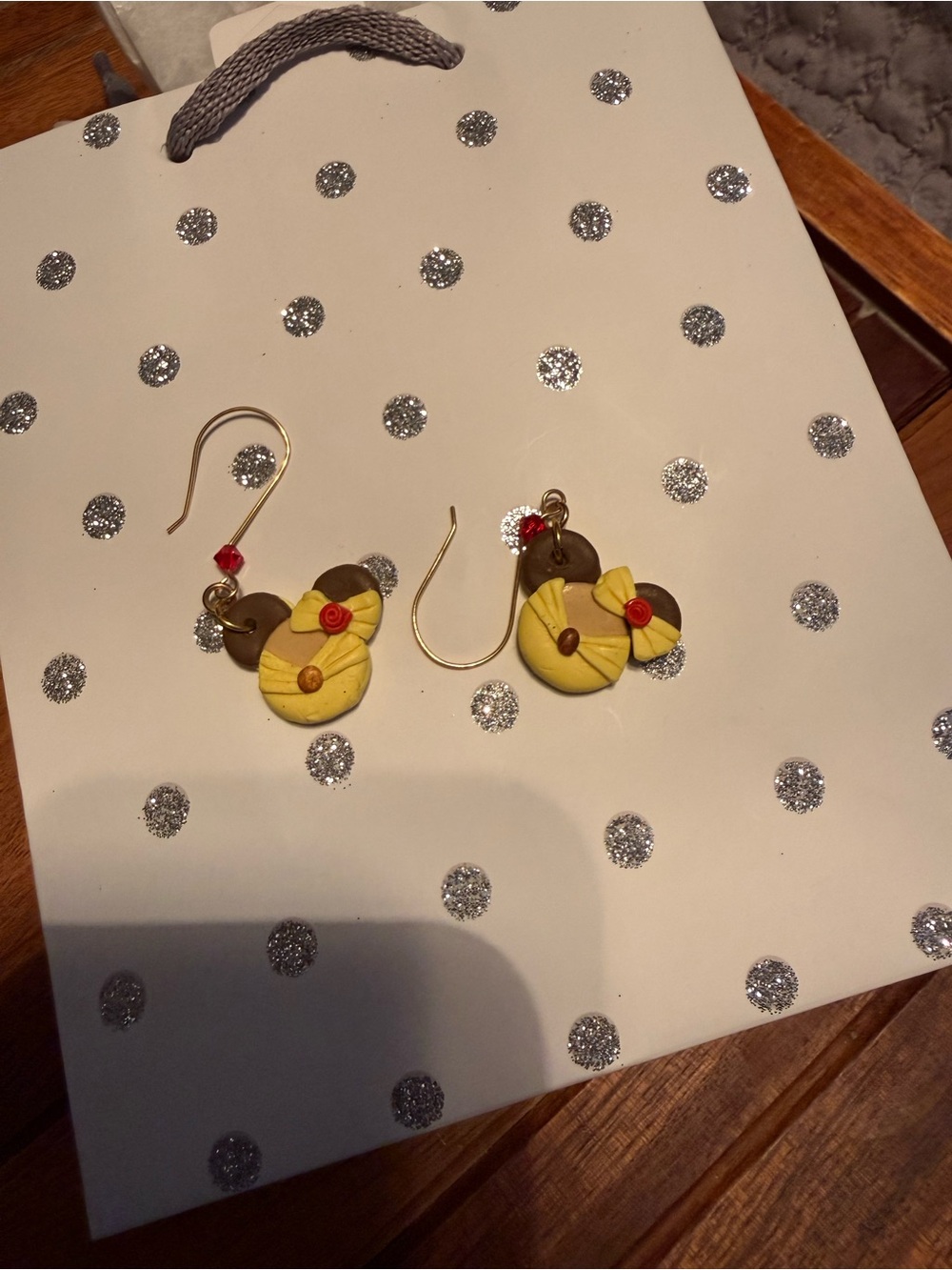 Disney Belle Mickey Ears Gold Plated homemade